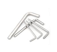 1~10Pcs Inch Wrench 1/16 5/64 3/32 1/8 5/32 3/16 7/32 1/4 5/16 3/8 1/2 L Shape Ball End Long Arm Hex Key Screwdriver(Flat Head,1I16_QTY 10PCS)
