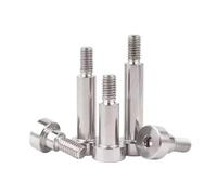 1/10pcs M2 M2.5 M3 M4 M5 M6 M8 M10 M12 304 Stainless Steel Hex Hexagon Socket Cap Head Shoulder Roller Bearing Stuff Screw(60mm,3Pcs 6-M5)