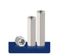 1-10PCS M2 M2.5 M3 M4 M5 M6 M8 M10 M12 304 Stainless Steel Standoff Rod Long Coupling Nut Hex High Strength Hex Nutsert(15mm(L),M8 (2Pcs))