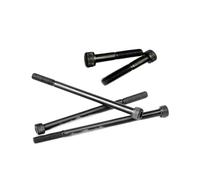 1/10pcs M3 M4 M5 M6 M8 Black Grade 12.9 Steel Lengthened Long Allen Hexagon Hex Socket Cap Head Half Thread Screw Bolt 30~300mm(70mm,1pc M6)