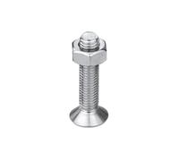 1-10pcs M3 M4 M5 M6 M8 M10 316 Stainless Steel Countersunk Head Hex Socket Screw Hexagon Nuts Flat Head Bolt Combination Kit Set(12mm,M10-1sets)