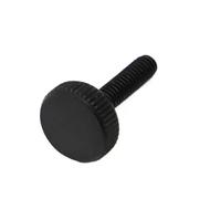 1-10pcs M3 M4 M5 M6 M8 M10 DIN653 GB835 Black Carbon Steel Flat Head Thumb Screw Hand Tighten Computer Screws(25mm,M6 5pcs)