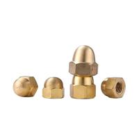 1-10pcs M3 M4 M5 M6 M8 M10 M12 M14 M16 M18 M20 Brass Cap Hex Nuts Decorative Dome Head Cover Round Acorn Nut(M3(10pcs))