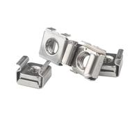 1-10pcs M4 M5 M6 M8 M10 M12 A2-70 304 Stainless Steel Square Clip Floating Cassette Cage Nut Server Cabinet Shelf Rack Mount(5Pcs M8)