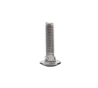 1-10pcs M4 M5 M6 M8 M10 M12 A2-70 304 Stainless Steel Truss Round Head Square Neck Carriage Screw Bolt GB12 DIN603(50mm,M12 1pc)