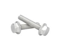 1-10pcs M4/M5/M6/M8/M10/M12 Stainless Steel Serrated Flange Hexagon Head Machine Screws, M6x60mm(3pcs)