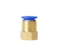 1/10pcs PCF Air Pipe Fitting 4 6 8 10 12mm Hose Tube 1/8 3/8 1/2 1/4 Female Thread Brass Pneumatic Connector Quick Joint(PCF4-01,10pcs)