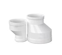 1~10pcs White Straight Eccentric Reducer Connectors Water Pipe Adapters Fish Tube Joint Fitting(2 PCS,110x75mm)