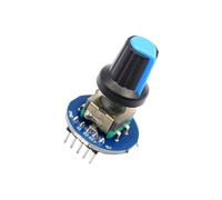 1-10Pcs With Switch Rotary Encoder Module for Ard uino Brick Sensor Development Round Audio Rotating Potentiometer Knob Cap EC11(1 Pcs)