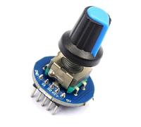 1-10Pcs With Switch Rotary Encoder Module for Brick Sensor Development Round Audio Rotating Potentiometer Knob Cap EC11(5 Pcs)