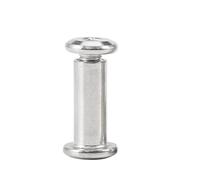 1-10SET M3 M4 304 Stainless Steel Flat Hex Hexagon Socket Head Furniture Rivet Connector Insert Joint Sleeve Cap Nut(25mm,M3(d1 4mm)10Set)