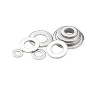 1-110pcs Flat Washers, Metal Washers, Stainless Steel Washers, General Washers, M1.6M2M2.5MM3M3.5M4M5M6M8 M10M12 M14M16M18 M20M22M24M27(50pcs M4)
