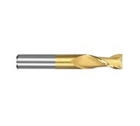 1/11pcs 2 Flute HSS Milling Cutter Spiral End Mill For Metal Aluminum Tool TiN Coated CNC EndMill(5x6x13x57L)