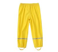 1-11years, Rain Pants for Kids Rain Trousers Unisex Waterproof over Trousers Childrens Boys and Girls PU Rainwear for Outdoor Play Cute Dungarees Mud Dirty Proof Green Red Yellow Black Red 14 11-12 15