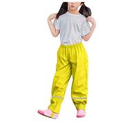 1-11years, Rain Pants for Kids Rain Trousers Unisex Waterproof over Trousers Childrens Boys and Girls PU Rainwear for Outdoor Play Cute Dungarees Mud Dirty Proof Green Red Yellow Black Red 14 11-12 15
