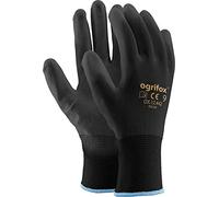 1, 12, 24 Pairs PU Coated Black Polyester Work Safety Gloves (24, Size L (9))