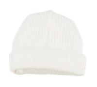 1/12 Action Figure Headwear for Miniature Dolls, Soft Knit Item, White