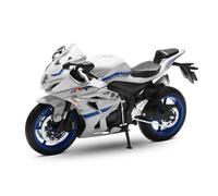 1:12 Compatible with Suzuki GSX-R1000 Alloy Motorcycle Model Collection Metal Toy Not Include Battery(White)