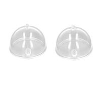 1:12 Dollhouse Candy Tin Miniature Candy Containers Transparent Clear Candy Jars for Dollhouse Kitchen Accessories Plastic 2pcs (Round 2.6in)