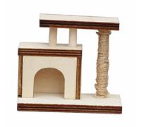1/12 Dollhouse Cat Climbing Frame for Railway Station Model Train Sand Table 6.5 cmx3.5 cmx5.5 cm