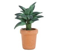 1/12 Dollhouse Green Leaves Potted Mini Model DIY Dollhouse Decoration AccessoryGreen Leaves Potted Ornaments Gifts for Women Men Adults Friends