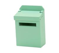 1/12 Dollhouse Mailbox Model Scene Mini Wood Letter Box for Party Favor Kids Green 4.2x2.2x6.4cm