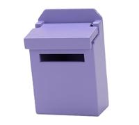 1/12 Dollhouse Mailbox Model Scene Mini Wood Letter Box for Party Favor Kids Violet 4.2x2.2x6.4 cm