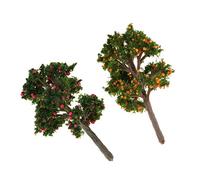 1/12 Dollhouse Miniature Apple Tree Orange Tree for Garden Decoration Accs