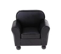 1/12 Dollhouse Miniature Leather Sofa Chair Model Dollhouse Sofa Living Room Furniture Decor Toy Micro Scene Construction Props