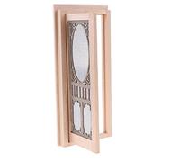 1/12 Dollhouse Miniature Wood External Hollow Screen Door Unpainted