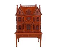 1:12 Dollhouse Toy Furniture Artwork Decoration Fashion Dollhouse for Girls Miniature Villa Display Case with Opening Drawers
