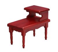 1/12 Dollhouses Accessory Miniature Wood Coffee Table Two Tiers Side Table for Realistic Home Scene Displaying Dollhouses Coffee Table