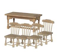 1/12 Dollhouses Dining Table And Chair Great For Miniature Living Room Scene Display And Children RolePlay Game Props Dollhouses Furniture