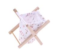 1/12 Dollhouses Miniature Wooden Folding Clothes Storage Basket Dirty Laundry Home Bathroom Decorative Accessories Dollhouses Laundry