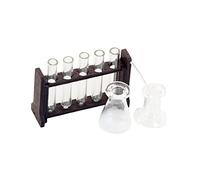 1/12 Dolls House Test Tubes Clear Glass Test Tubes Lab Accessories Play Room Coffee