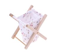 1:12 Fabric And Wood Dollhouses Laundry Holder Safe Dirty Laundry Basket For Kids Activity Dollhouses Decoration