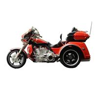 1:12 For CVO Tri Glide 2021 Tricycle Alloy Diecast Model(Orange)