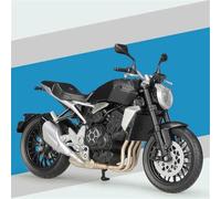 1:12 For Honda Cb1000R Motorcycle scale Model Toy Gift Giving Die-Cast Static(Black- Silver)