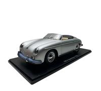 1 12 For Parsohe 356A Speedster 1955 Simulation Car Model Home Static Ornaments Adult Collection Vehicles Kit(Silver)