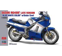 Suzuki RG400 Late Version Blue / White Color with Under Cowl Motorbike 1:12 Kit