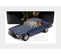 KK Scale KKDC120183 - Mercede. 450 SL R107 EU Version Blue Metallic 1985 with Openings - 1:12 Scale - Model Car