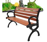 1:12 Mini Park Bench Model - 3D Printed 9.3×4.5×5.7 Cm Natural Brown | Garden Furniture Fairy Decor | Realistic Lawn Fence Scene Accessory Collectors Miniature