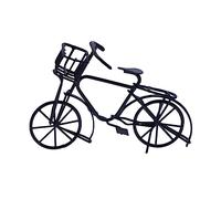 1: 12 Miniature Furniture Bicycles Black Metal Bike Decorations for Doll House 1/12 Scale Supplies