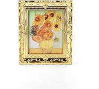 1/12 Miniature Painting With Picture Frame Doll House Accessories, for Mini Doll Houses DIY Decor Dollhouse Accessories