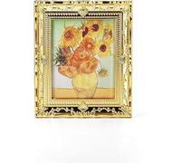 1/12 miniature painting with picture frame doll's house accessories, Van Gogh,Equipment for Mini Doll's Houses Dollhouse Accessories