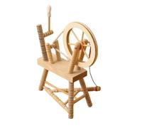 1/12 Miniature Spinnings Wheel For Vintage Styles Dollhouses Decoration Model Project Collector Making Accessory Collectible Dollhouses Furniture