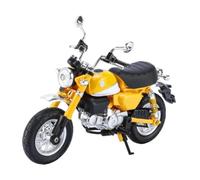 1:12 Motorcycle Model Toy Miniature Sculpture Scenes Vehicles Remembrance Gift Collection Motorbike Figurine for Living Room, Yellow