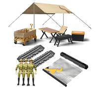 1/12 Remote Control Car MN85K Side Awning Camping Tent Complete Simulation Camping Gear Toy Camping Set Outdoor Camping Set