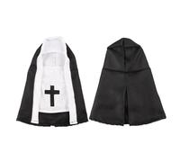 1/12 Scale Black Fabric Wired Trench Coat Model for 6" (No Figure) - 1pc Coat, Size: 11cm L x 5.5cm W 5cm S.L 3cm S.W, Black, Female, Teen & Adult yzG801 (A, One Size)