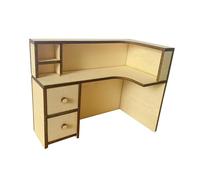 1/12 Scale Crafts Realistic Computer Desk for Role Play Handcraft Decoration